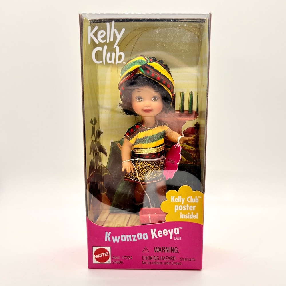 NIB/NRFP (Barbie) Kelly Club: Kwanzaa Keeya doll (African American) (1999)